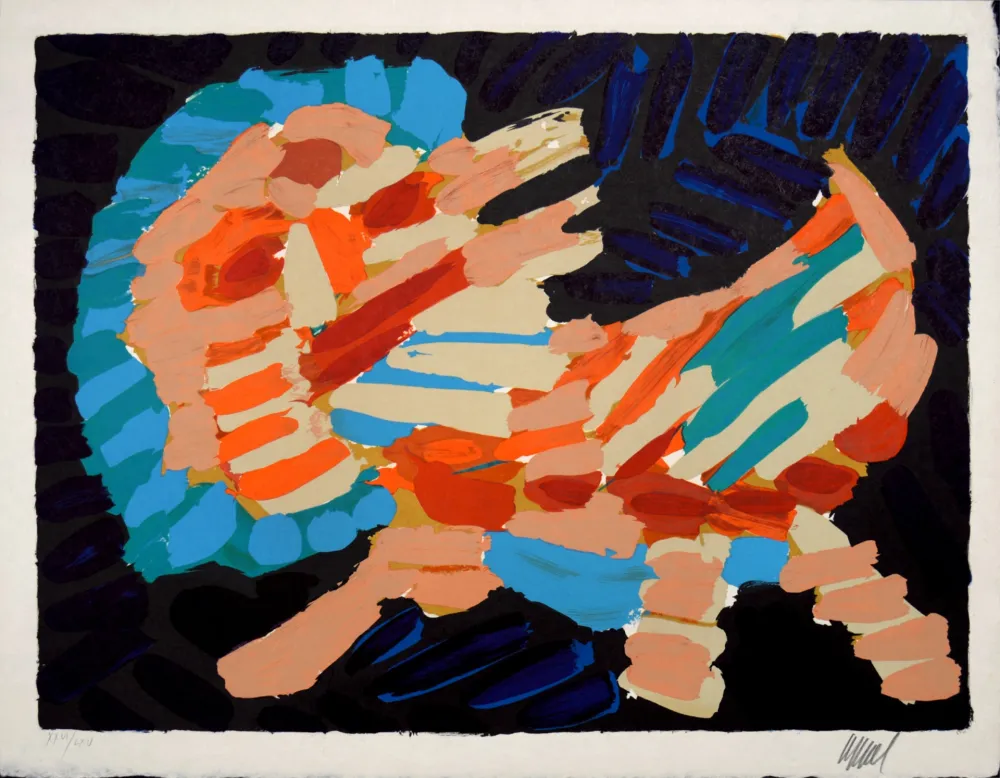 Litografia Appel - Smiling Cat, 1978 - Hand-signed!