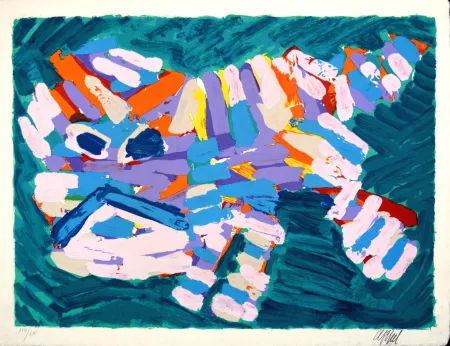 Litografia Appel - Stalking Cat, 1978 - Hand-signed!