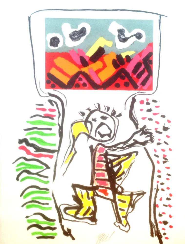 Litografia Appel - Un ami pour la vie 