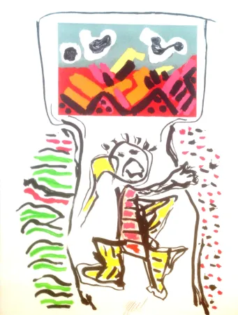 Litografia Appel - Un ami pour la vie 