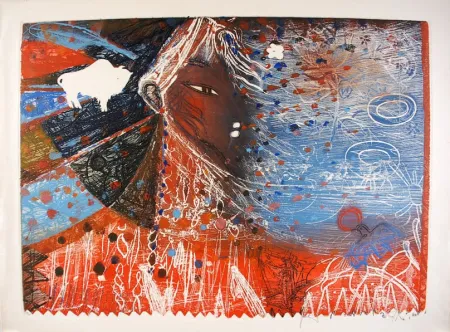 Acquaforte Arbaretaz - Blue mystical woman