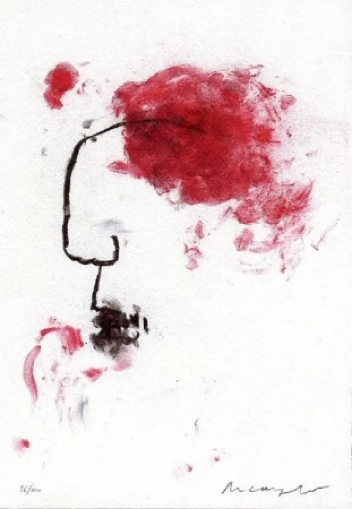 Litografia Arcangelo - Senza titolo