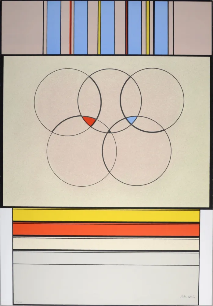 Serigrafia Arden-Quin - Composition