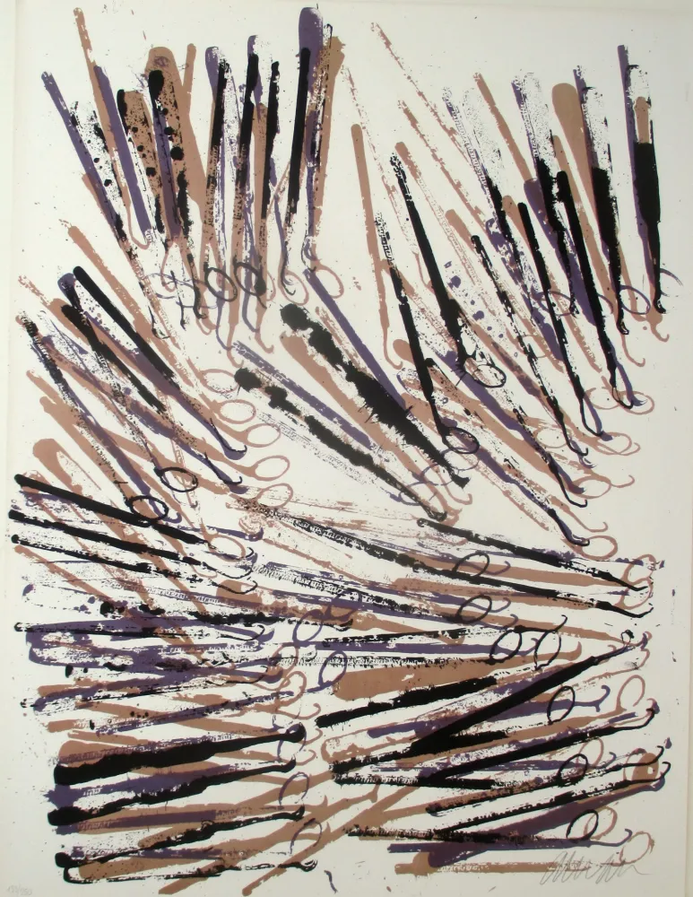 Litografia Arman - Artistery: Dentistery plate 4