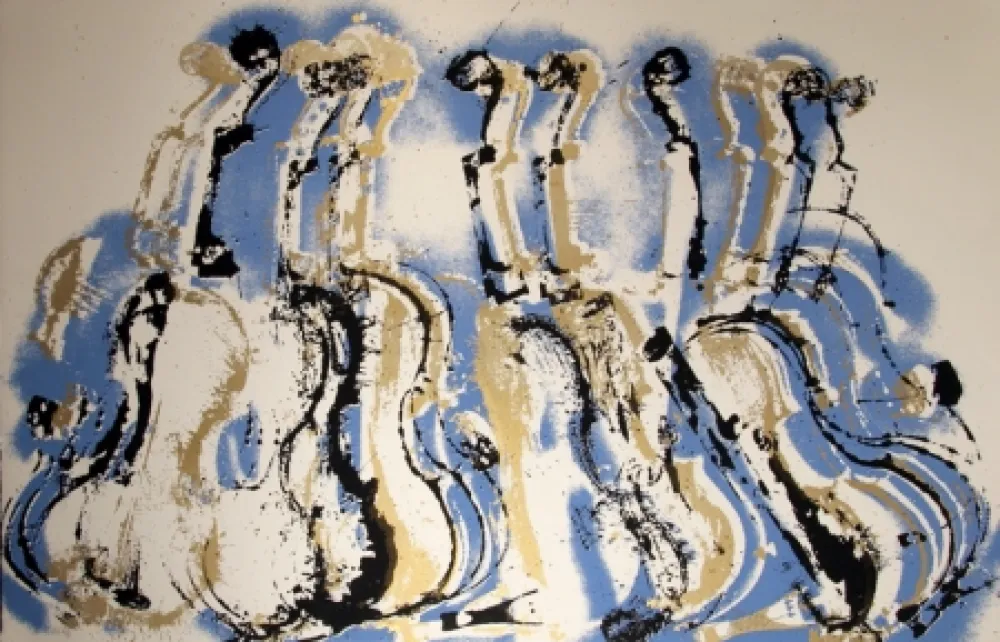 Serigrafia Arman - Blue Variations