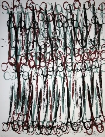 Litografia Arman - Ciseaux