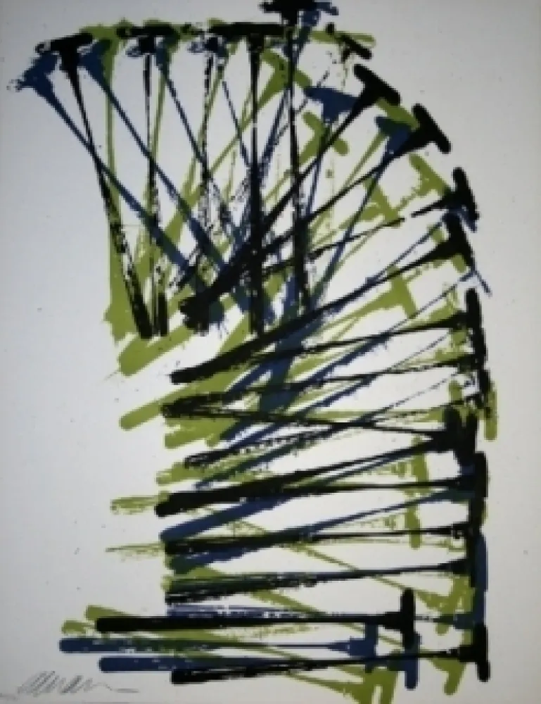 Litografia Arman - Marteaux