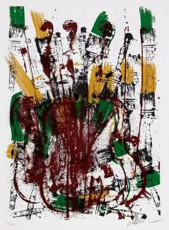 Serigrafia Arman - Melodie brossée 1