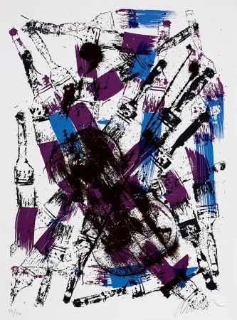 Serigrafia Arman - Melodie brossée II.