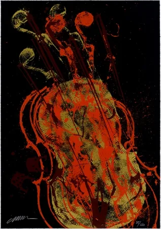 Serigrafia Arman - Melody for Strings 1