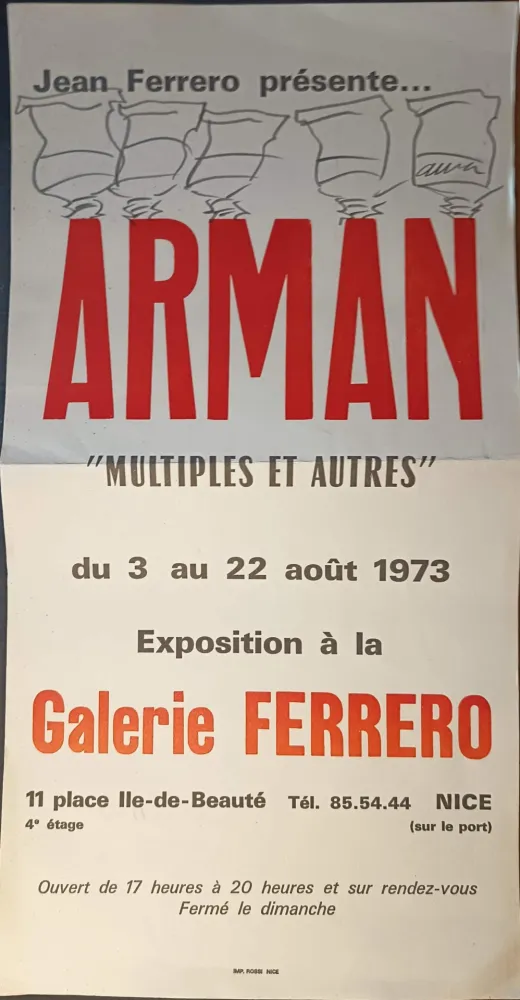 Manifesti Arman - '' Multiples et Autres ''