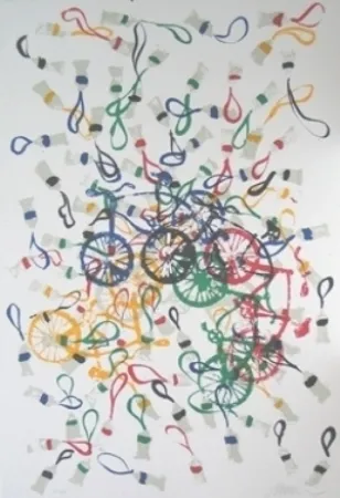 Litografia Arman - Olympique 92