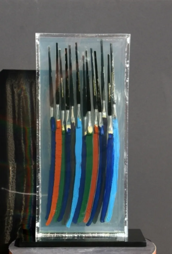 Litografia Arman - Paintbrushes I