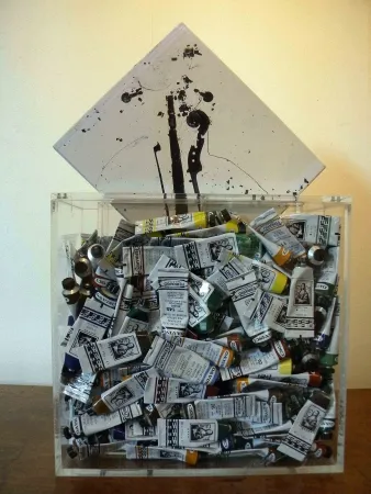 Multiplo Arman - Poubelle de tubes 