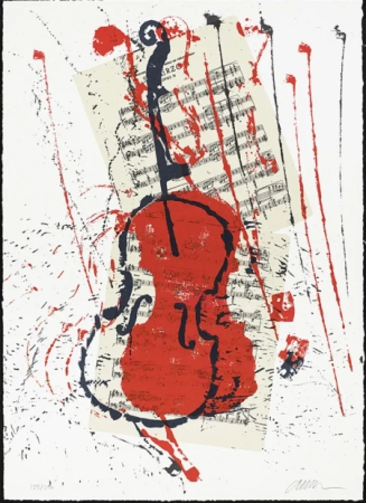 Serigrafia Arman - Scherzo opus 31