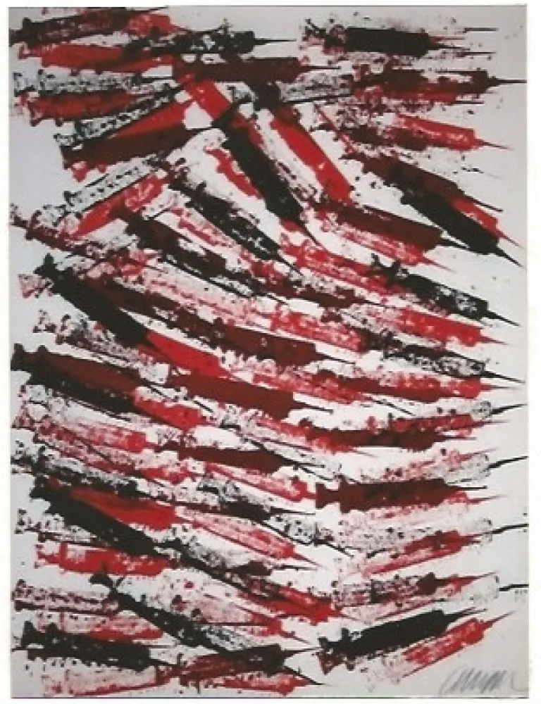 Litografia Arman - Seringues