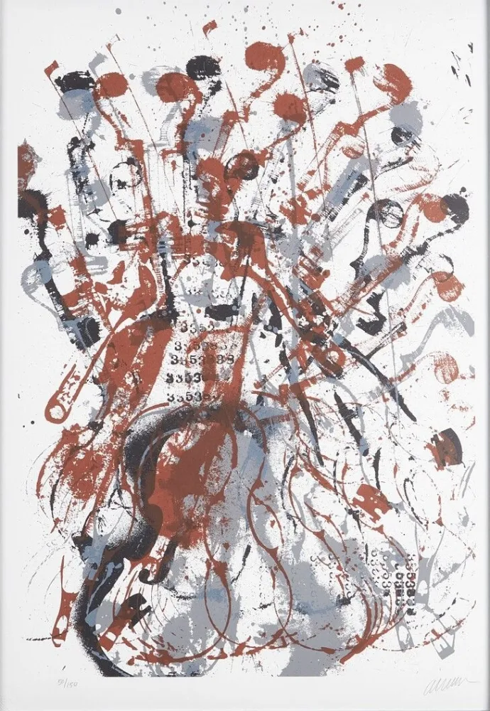 Serigrafia Arman - Trio à cordes II