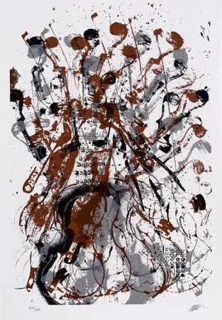 Serigrafia Arman - Trio à cordes II