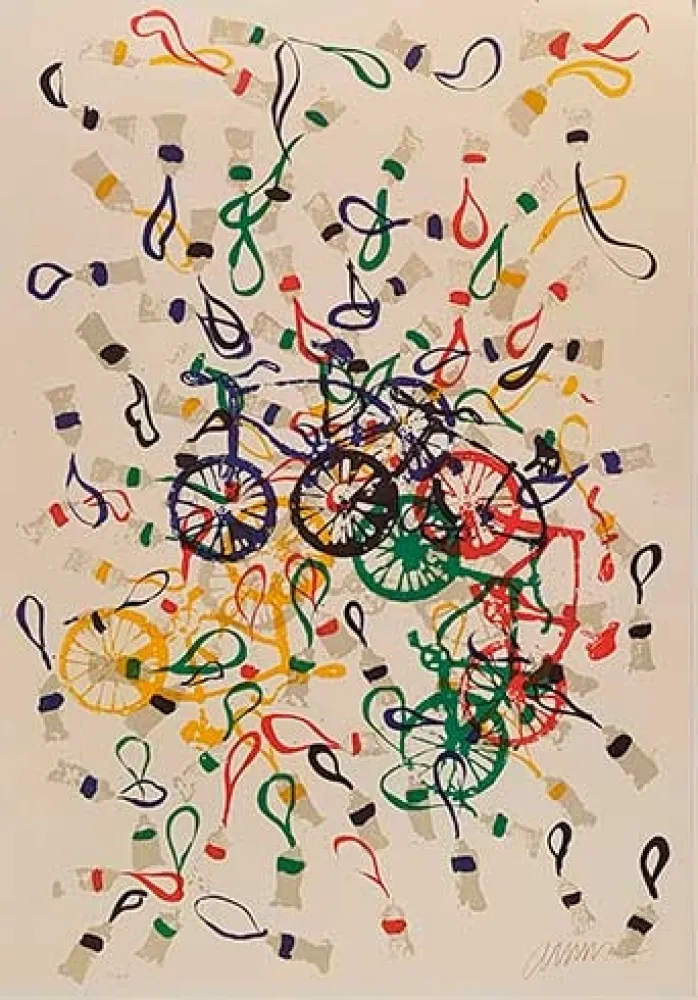 Litografia Arman - Untitled