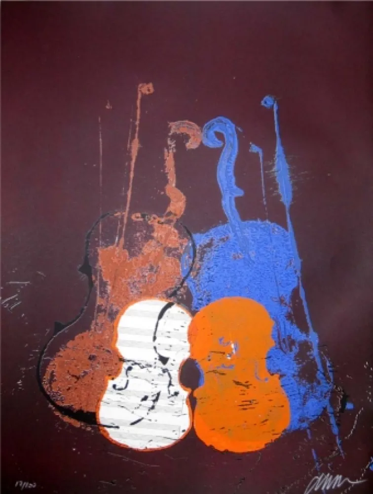 Serigrafia Arman - Untitled (Mélodie)