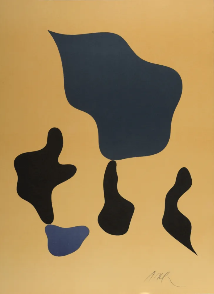 Litografia Arp - Composition, 1965 - Hand-signed