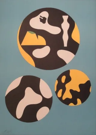 Litografia Arp - De la famille des étoiles.