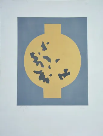 Litografia Arp - Formes symétriques aux flocons du hasard 