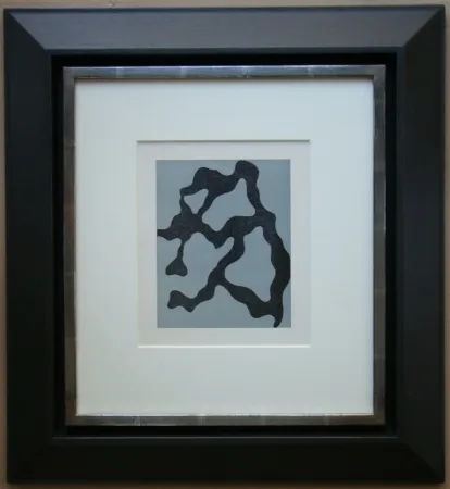 Incisione Su Legno Arp - Géométrie végetale Relief I.