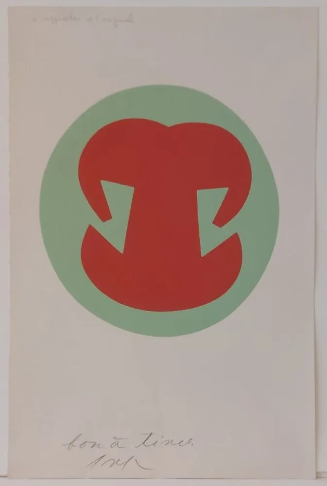 Incisione Su Legno Arp - Sans titre