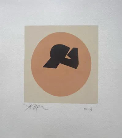 Incisione Su Legno Arp - Soleil recerclé 