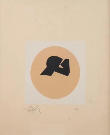 Incisione Su Legno Arp - Soleil recerclé 