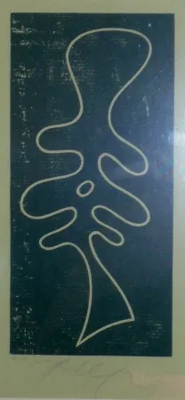 Incisione Su Legno Arp - Torse feuille