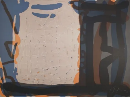 Litografia Arranz-Bravo - Casa con anaranjada