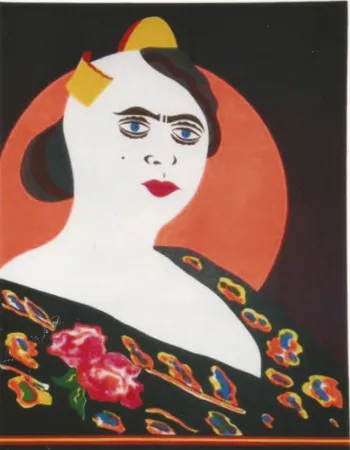 Litografia Arroyo - La moglie del Minatore p. Martinez, Constantina