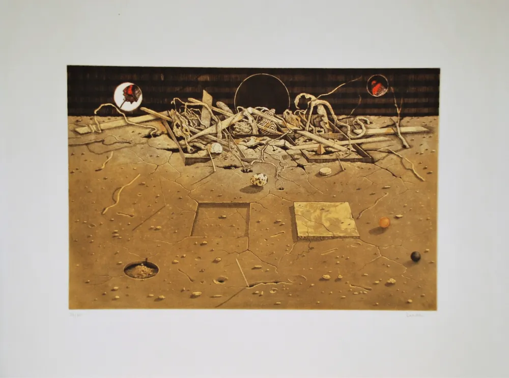 Acquatinta Asada - Composition, ca.