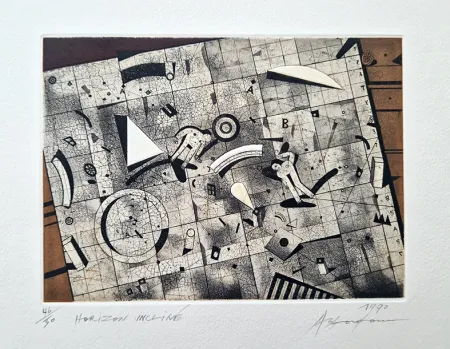 Acquaforte E Acquatinta Assadour - Horizon incliné