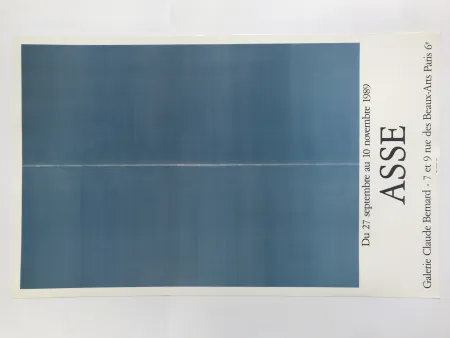 Manifesti Asse - Galerie Claude Bernard