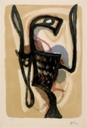 Litografia Atlan - Oiseau de Lune