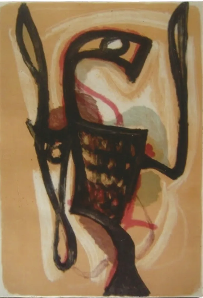 Litografia Atlan - Oiseau de Lune