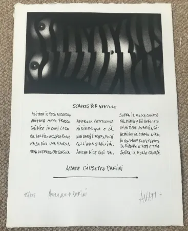 Incisione Avati - Hommage a Parini