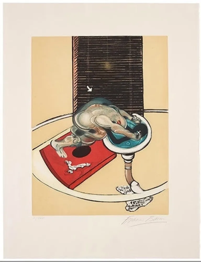 Acquaforte E Acquatinta Bacon - Man at the washbasin