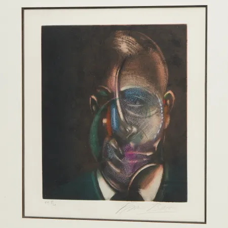 Incisione Bacon - Portrait of Michel Leiris 