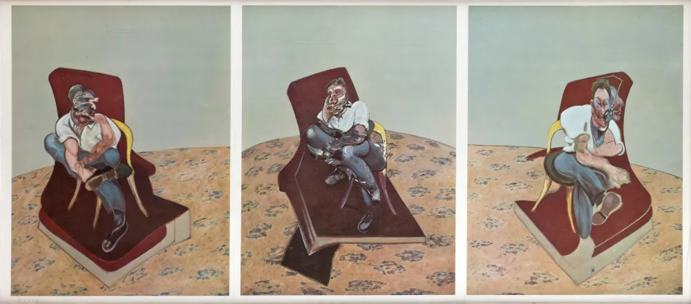 Litografia Bacon - Portrait von Lucien Freud 