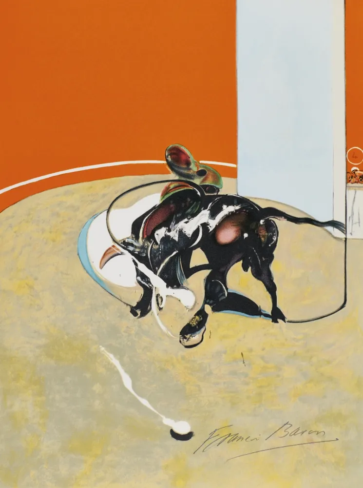 Litografia Bacon - Study for bullfight, n° 3