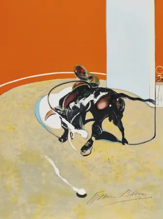 Litografia Bacon - Study for bullfight, n° 3