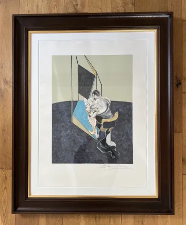 Non Tecnico Bacon - Three Studies of Male Back (One Work - Central panel of the triptych) 