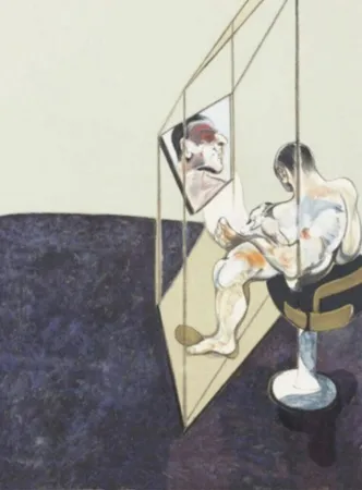 Litografia Bacon - Three Studies of Male Back (One Work - Right hand panel of the triptych)