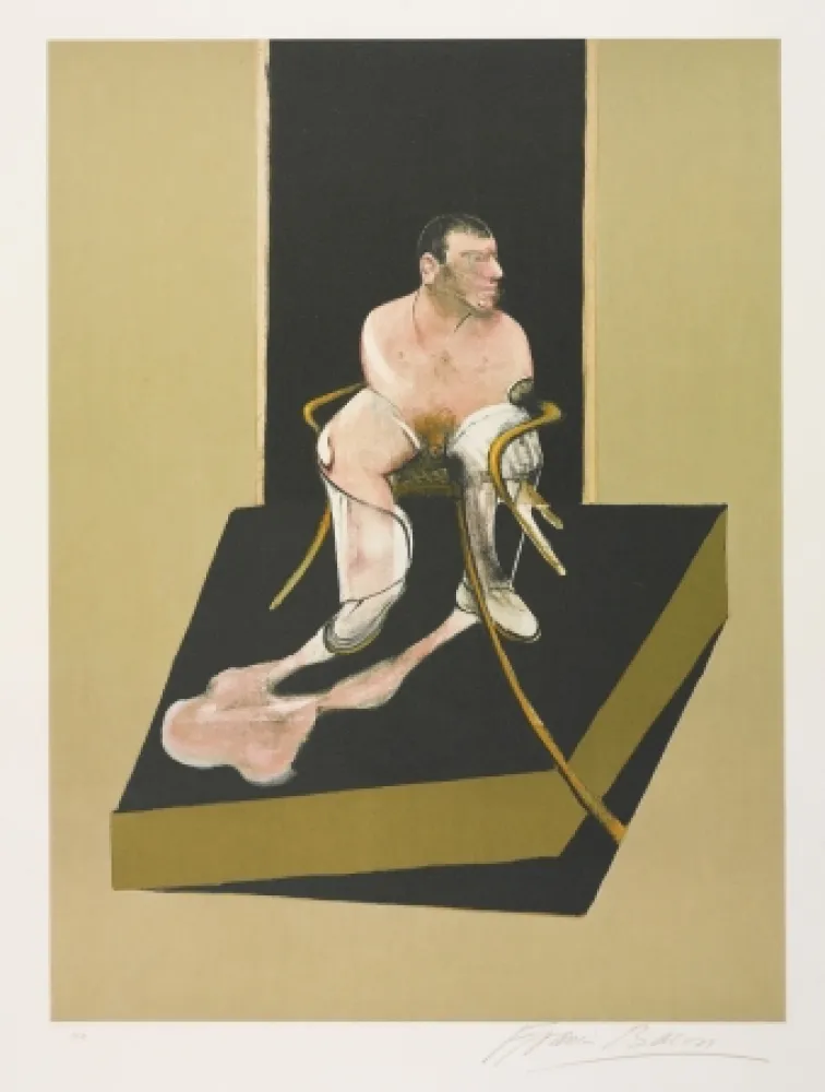 Acquaforte E Acquatinta Bacon - Triptych 1986-1987: Study for a portrait of John Edwards (S. 6)