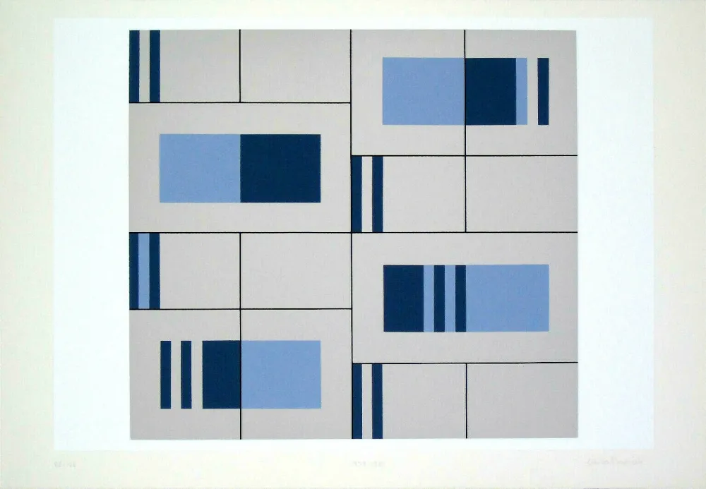 Serigrafia Badiali - Composizione (tavola 9)