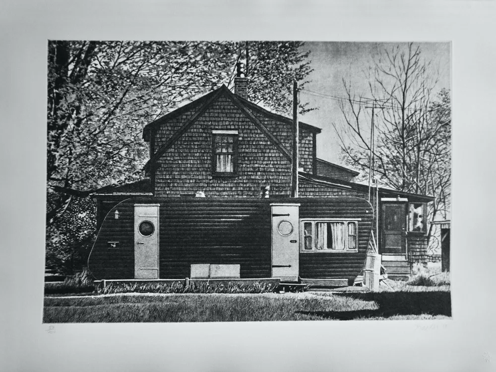 Serigrafia Baeder - House With Trailer 
